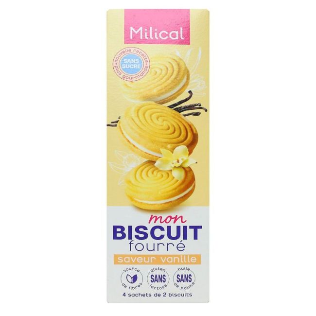 Milical Biscuit Fourre Vanille 4Sach/2