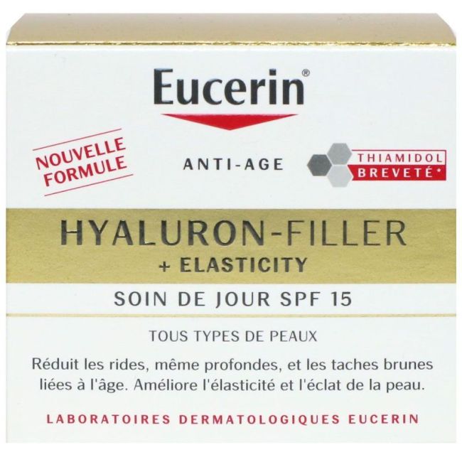 Eucerin Hyaluron-Filler + Elasticity Thiamidol Spf15 Emuls Soin De Jour Pot/50Ml