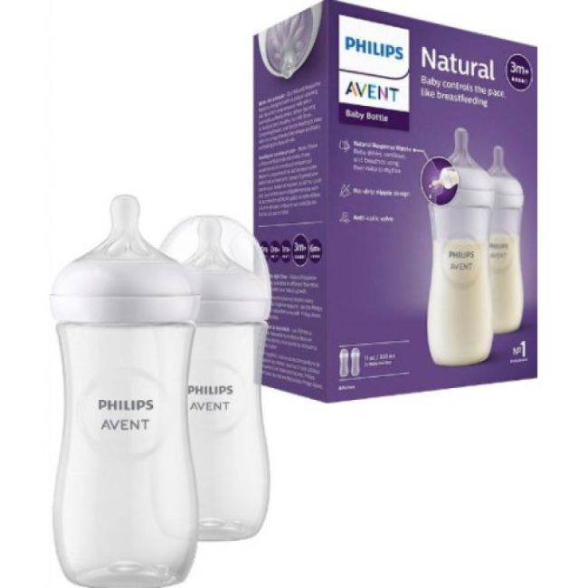 Avent Naturel Responce Biberon 2X330Ml