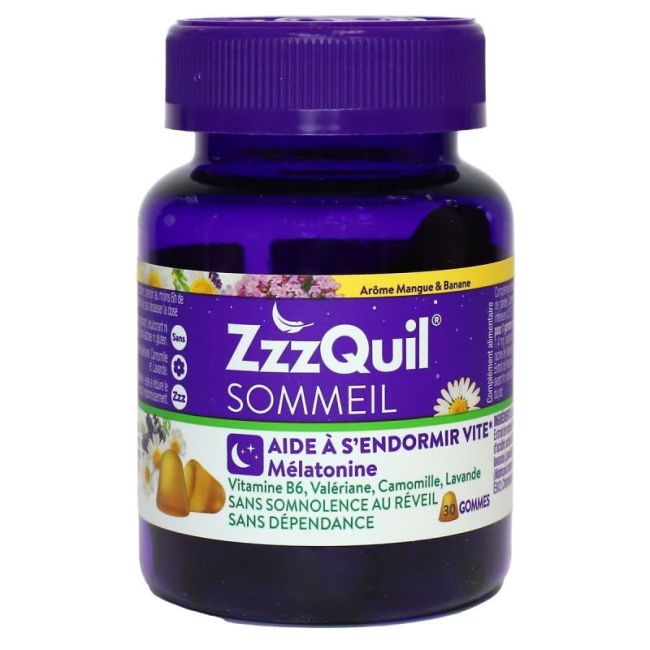 Zzzquil Sommeil Gomme Mangue Banane Pot/30