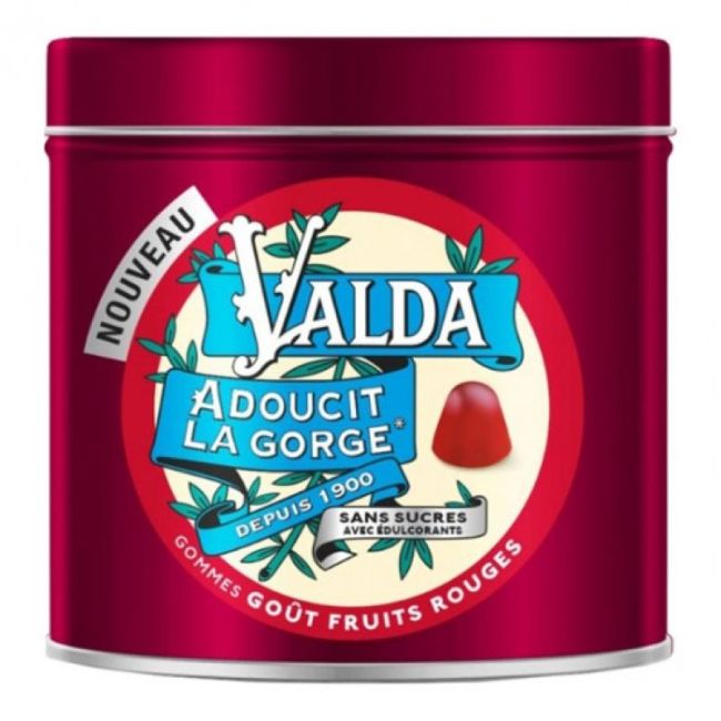 Valda Sans Sucre Gom A Macher Fruits Rouges B/140G