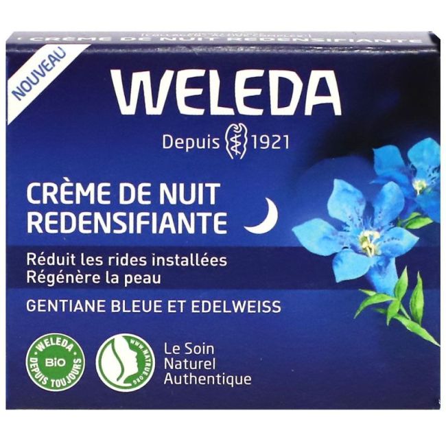 Weleda Soins Visage Gentiane Bleue & Edelweiss Cr De Nuit Pot/40Ml