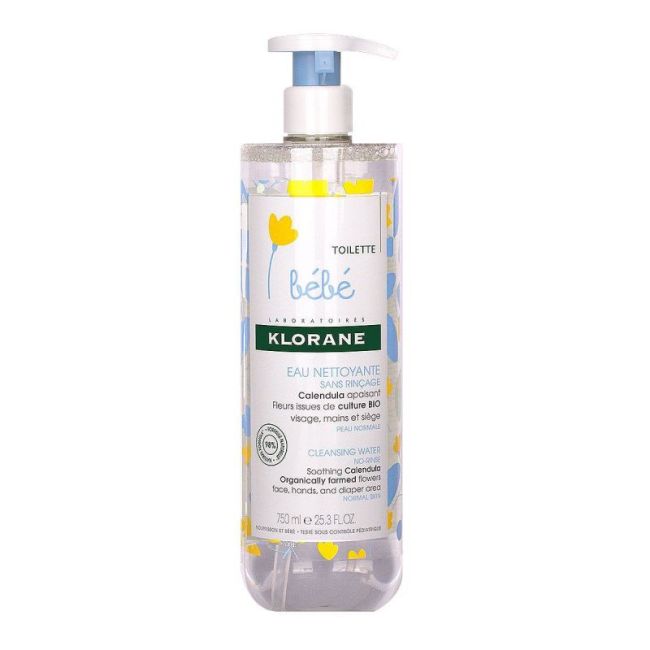 Klorane Bebe Eau Nettoyante Micellaire Fl Pompe/750Ml