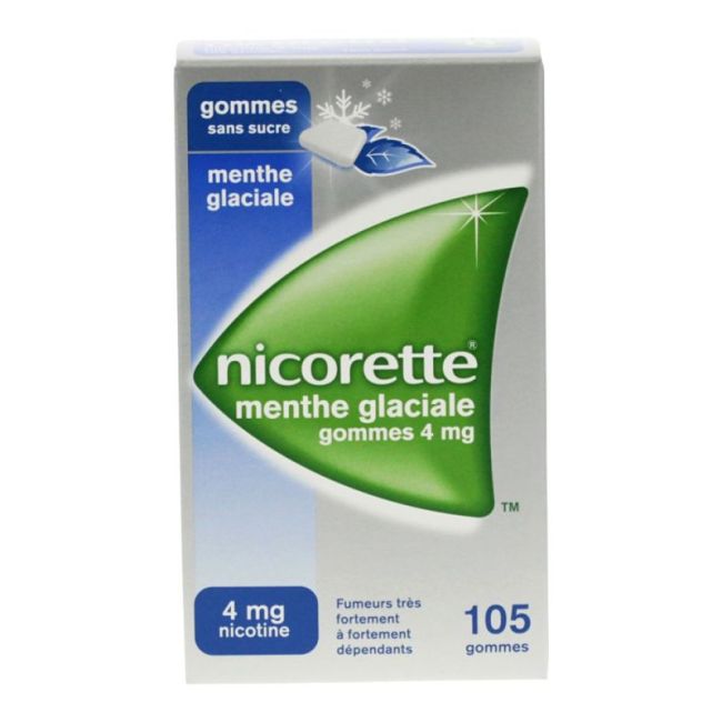 Nicorette 4 Mg Gom A Macher Medic Sans Sucre Menthe Glaciale Plq/105