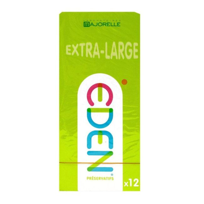 Eden Gen Preservatif Extra Large Latex Lubrifie B/12