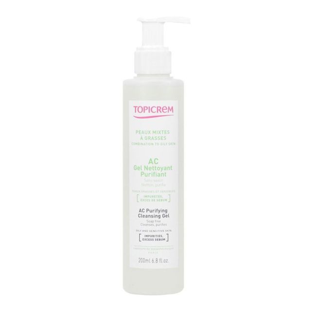 Topicrem Ac Control Gel Nettoyant Purifiant Fl Pompe/200Ml