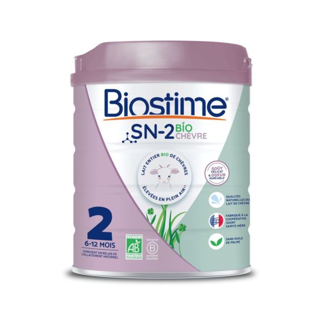 Biostime 2 Lait Pdre Chevre 6-12 Mois B/800G