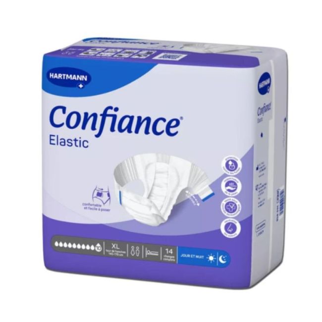 Confiance Elastic Change Complet Anatomique Incontinence 10 Gouttes Txl Sac/14