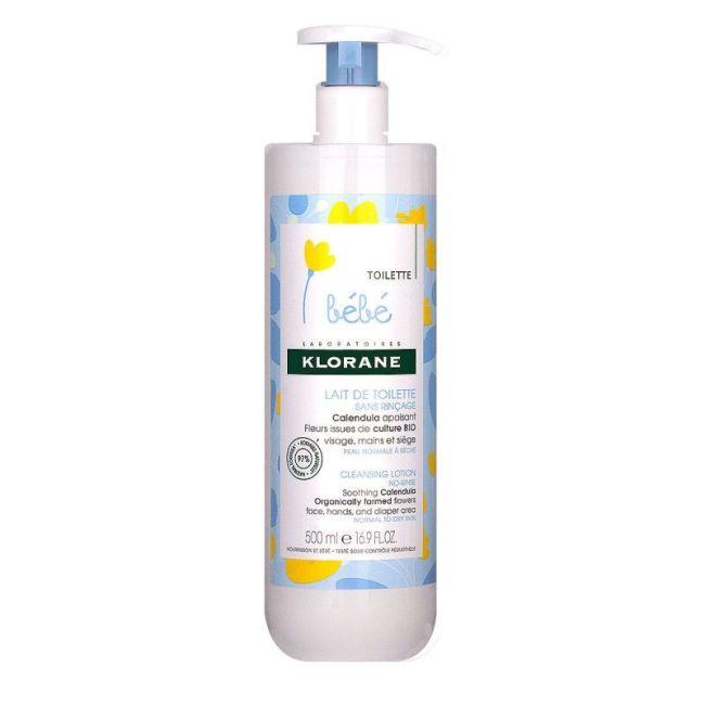 Klorane Bebe Lait De Toilette Fl Pompe/500Ml