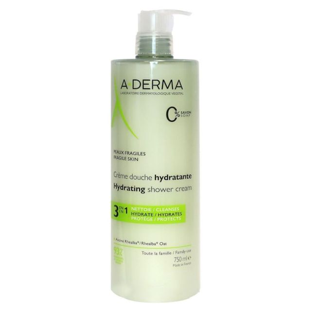 Aderma Cr De Douche Hydratante Fl Pompe/750Ml