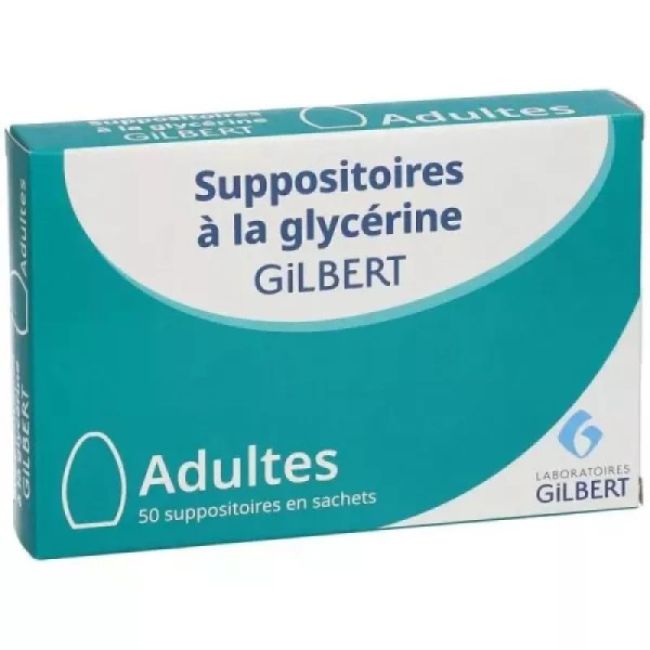 Suppositoire A La Glycerine Gilbert Suppos Adultes Sach/50