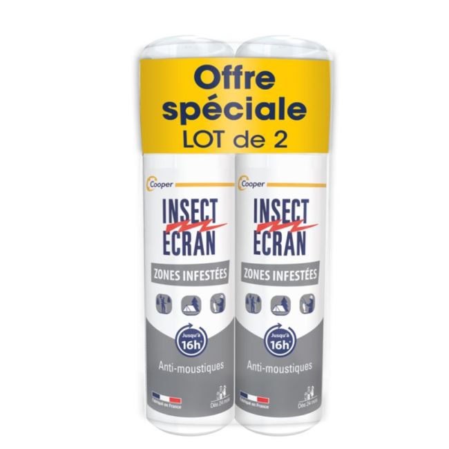 Insect Ecran Zones Infestees Lot 2Sprays/100Ml -25%
