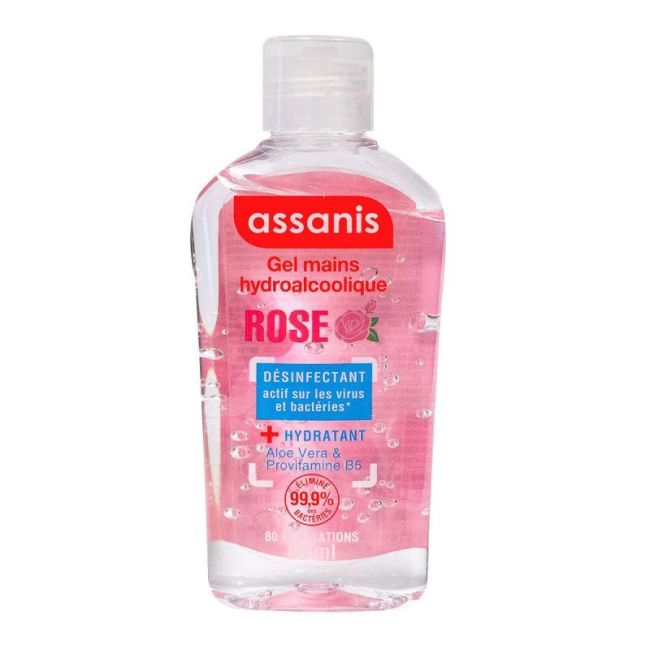 Assanis Pocket Gel Mains Hydroalcoolique Rose Fl/80Ml