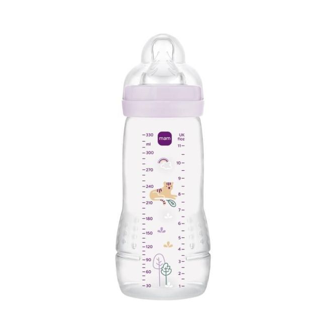 Mam Easy Active Biberon Tetine Debit X Decore Lilas 330Ml