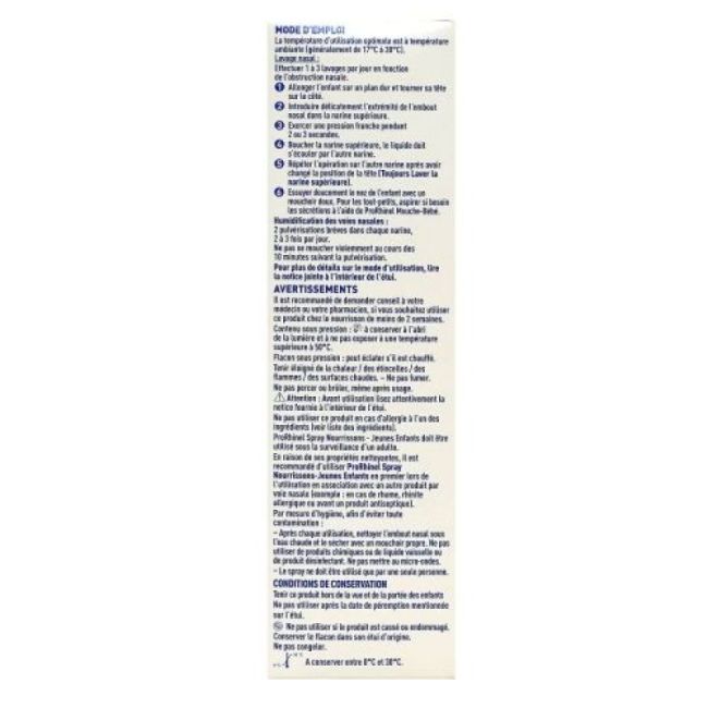 Prorhinel Spray Nasal Nourrisson Jeune Enfant Fl/100Ml