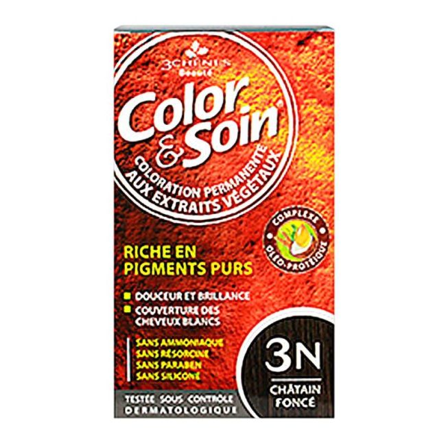 Color&Soin Kit Coloration Permanente 3N Chatain Fonce