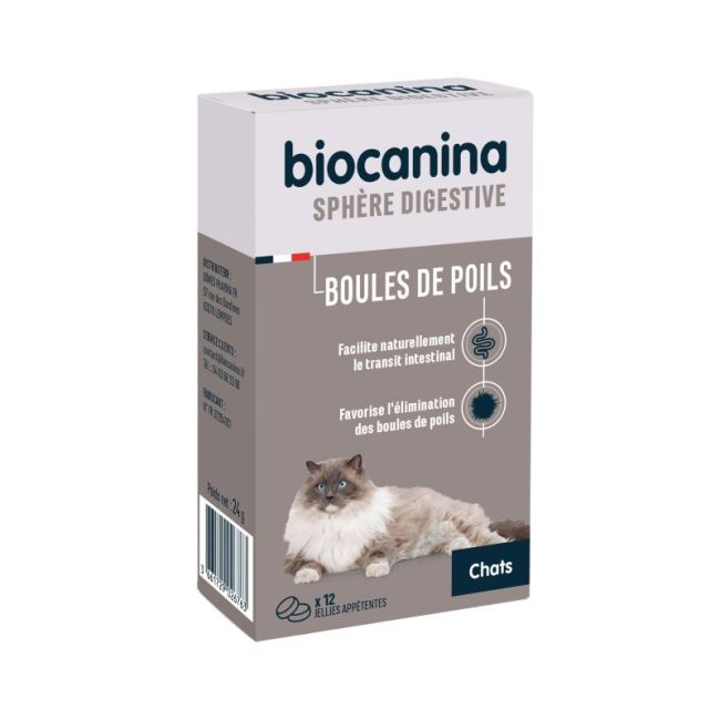 Biocanina Sphere Digestive Boules De Poils Gelee Apetente Chat B/12
