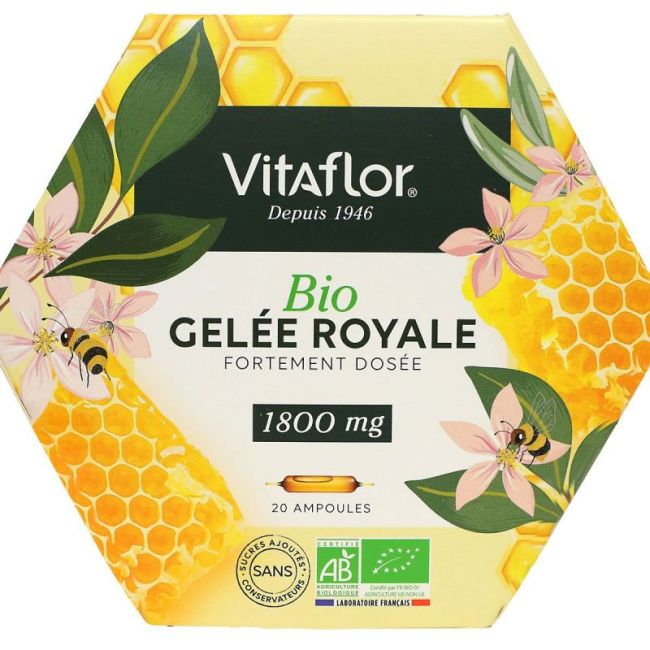 Vitaflor Apiculte Gelee Royale Bio 1800 Mg S Buv 20Amp/10Ml