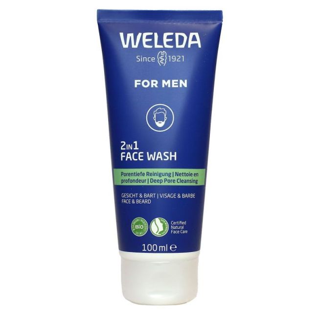 Weleda Soins Homme Gel Nettoyant 2 En 1 Visage Et Barbe T/100Ml