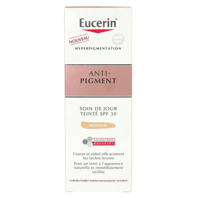 Eucerin Anti-Pigment Jour Spf30 Cr Soin Teinte Medium Fl Pompe/50Ml