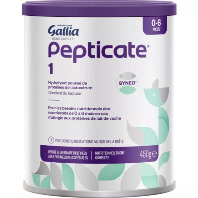 Gallia Bebe Expert Pepticate Pdr 0-6 Mois B/450G