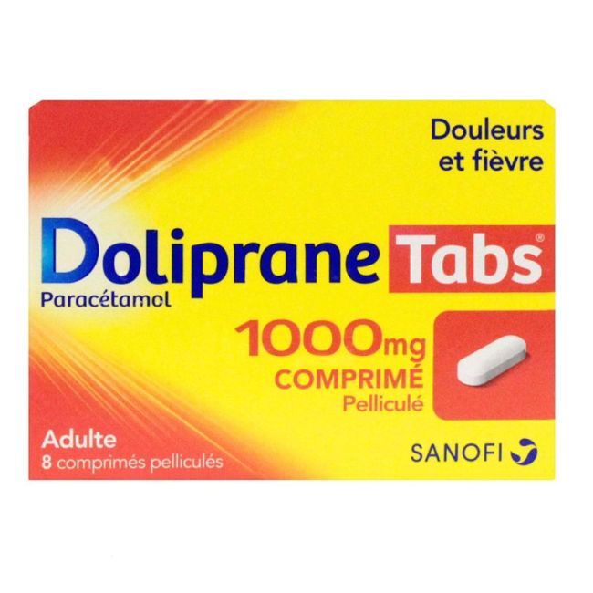 Dolipranetabs 1000 Mg Cpr Pell Plq/8