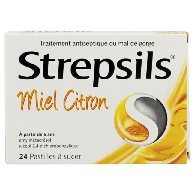 Strepsils Past A Sucer Miel Citron Plq/24
