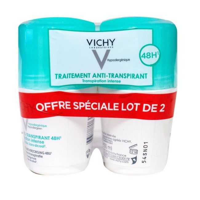 Vichy Deodorant Anti-Transpirant Intense 2Billes/50Ml