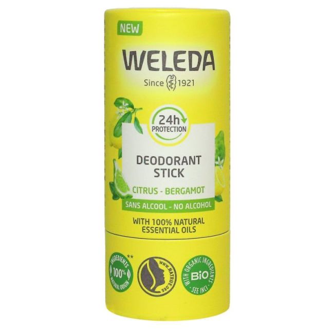 Weleda Gestes Fraicheur Deodorant Citrus Bergamote Stick/50G