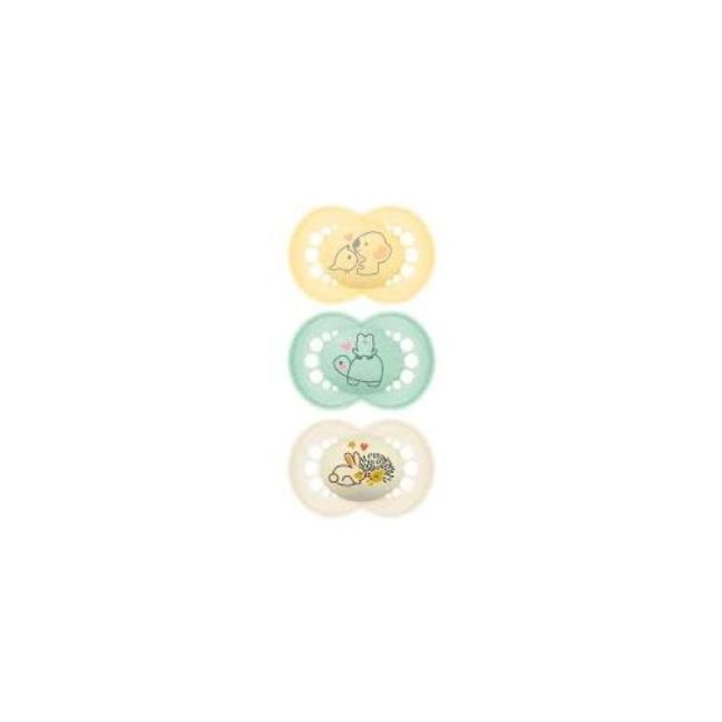Mam Original Sucette Silicone +18Mois Beige B/3