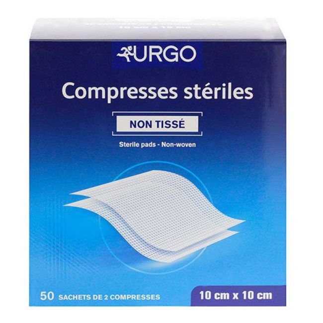 Urgo Compr Sterile Non Tissee 10X10Cm 50Sach/2
