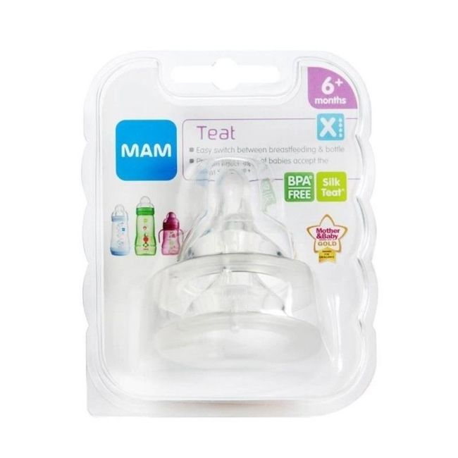 Mam Tetine Debit X Rapide Silicone B/2