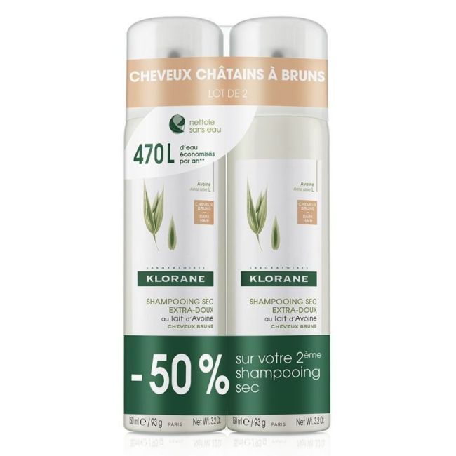 Klorane Capillaire Shampooing Sec Avoine & Ceramides Teinte 2Sprays/150Ml
