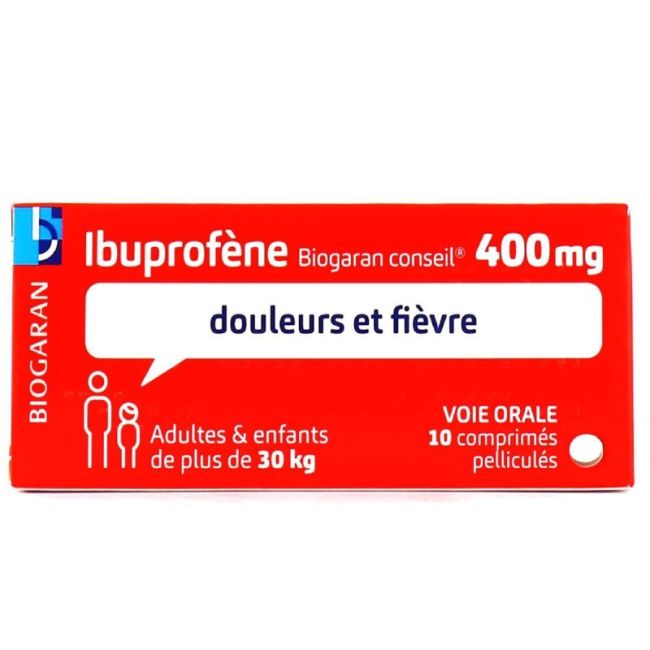 Ibuprofene Biogaran Conseil 400 Mg Cpr Pell Plq/10