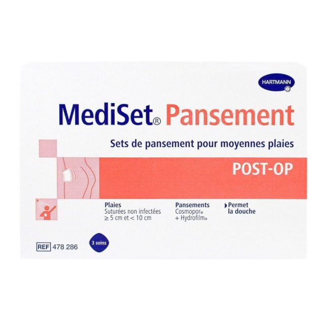 Mediset Post-Op Set Pansement Plaies Moyennes B/3