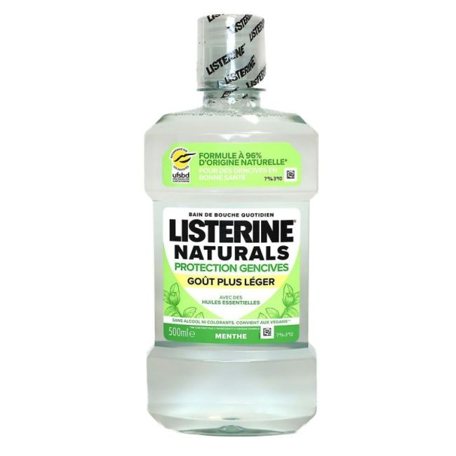 Listerine Naturals Bain Bouche Protection Gencives Fl/500Ml