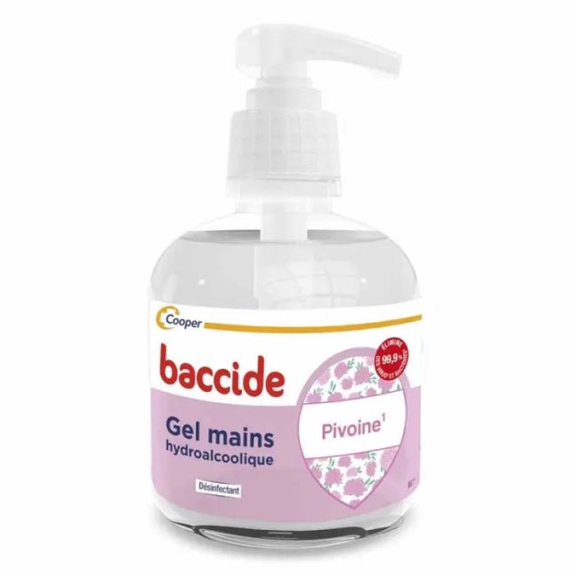 Baccide Gel Mains Desinfectant Pivoine Fl Pompe/300Ml