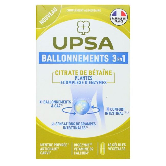 Upsa Ballonnements 3 En 1 Gel B/40