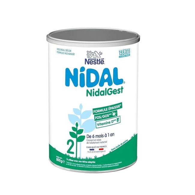 Nestlé Nidal Nidalgest 2 Lait Pdre B/800G