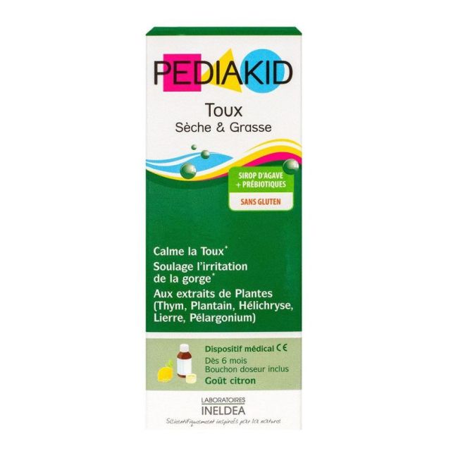 Pediakid Toux Seche Et Grasse Sirop Citron Fl/125Ml