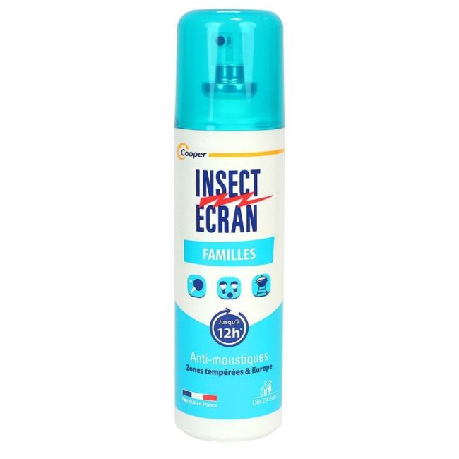 Insect Ecran Familles Lot Repulsif Peau Spray/100Ml
