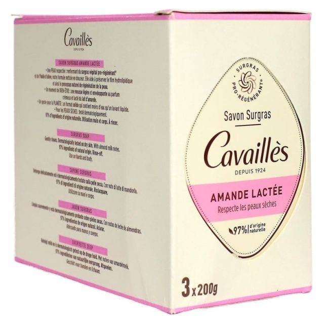 Cavailles Sav Surgras Amande Lactee 3X200G
