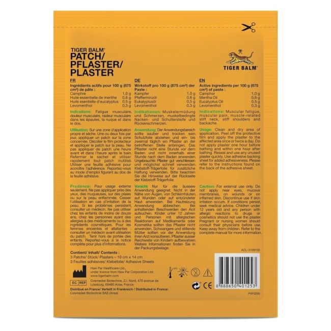 Tiger Balm Patch Anti-Douleur Articulaire Et Musculaire B/3