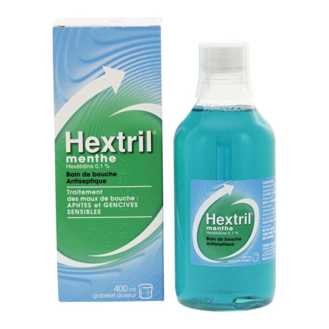 Hextril 0,1 % S Bain Bouche Menthe Fl/400Ml