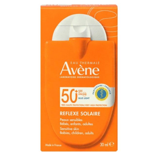 Avene Solaire Reflexe Spf50+ Fluide Famille Toucher Sec Fl/30Ml