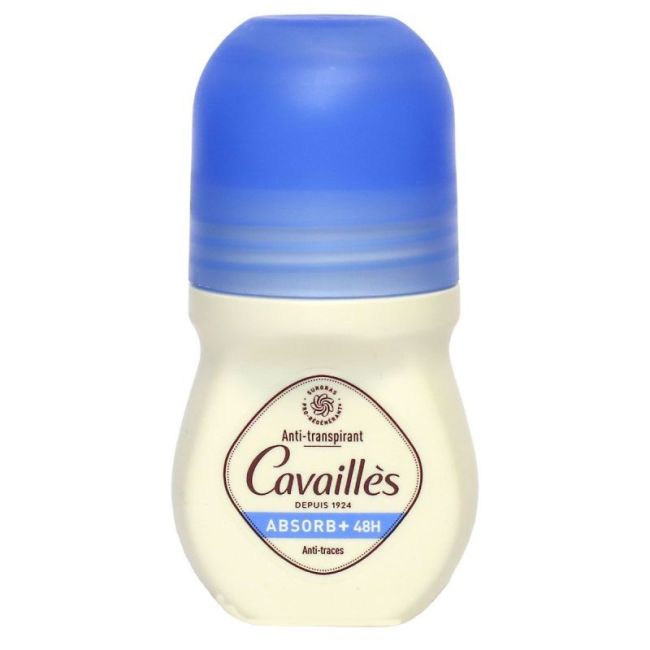 Cavailles Deo Absorb + Deodorant 48H Ani-Traces Roll-On/50Ml