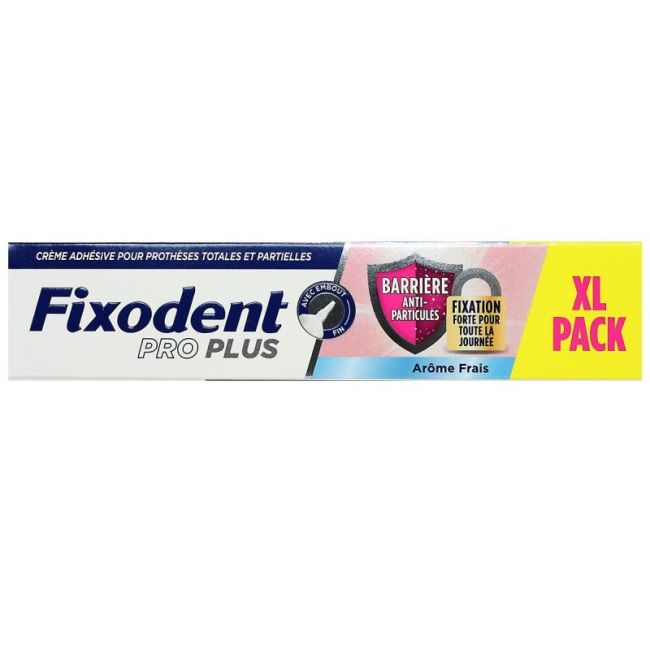 Fixodent Pro Plus Barriere Anti-Particules Cr Adhesive Frais T/57G