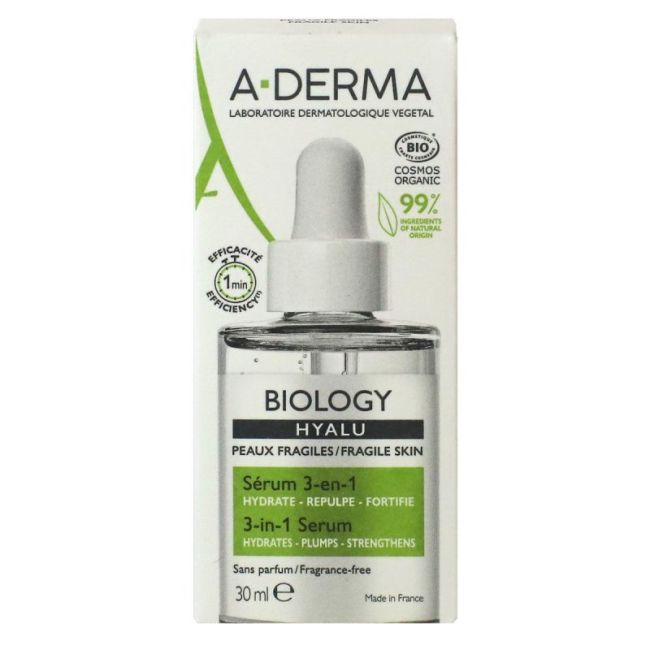 Aderma Biology Hyalu Serum 3 En 1 Fl Pipette/30Ml