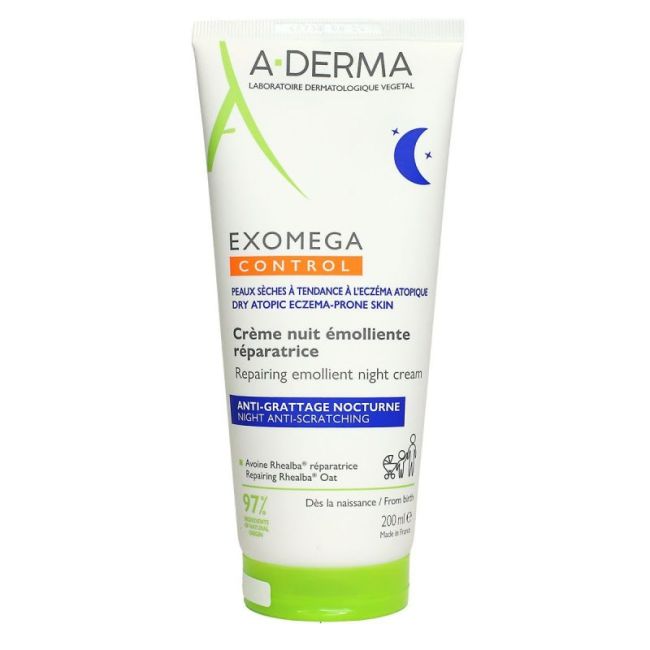 Aderma Exomega Control Nuit Cr Emolliente Reparatrice T/200Ml