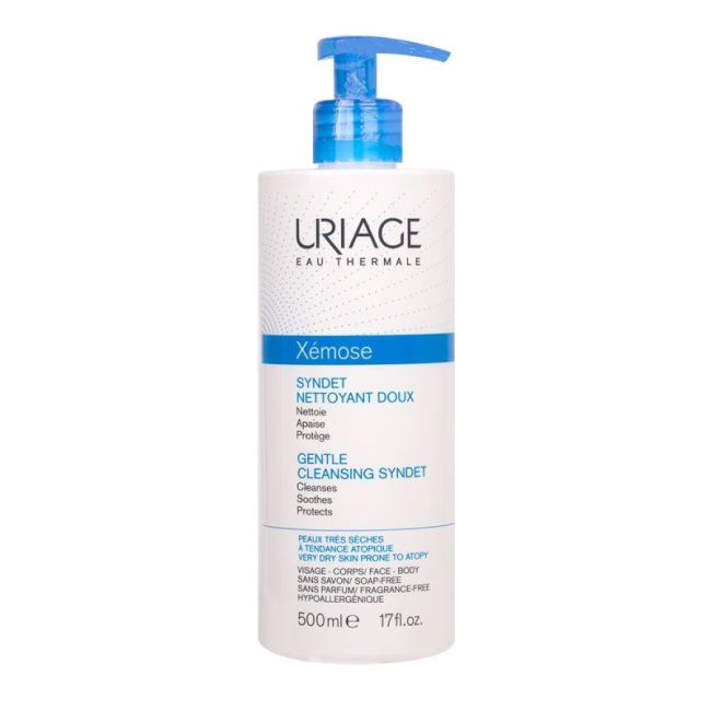 Uriage Xemose C8+ Syndet Gel Creme Nettoyant Doux Fl Pompe/500Ml